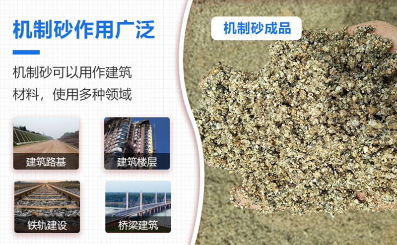 機(jī)制砂品級(jí)越來越高，用途也越來越廣泛